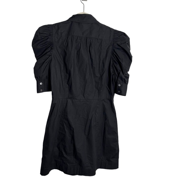 Frame Gillian Ruched Short-Sleeve Bodycon Shirtdress EC SZM No signs of wear - Picture 5 of 11
